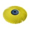 Dedeco Sunburst Radial Bristle Discs 4 in X 1/2 in Curved Tc Yellow 80 Grit A/O 1/Unit 2273 - alternate 1